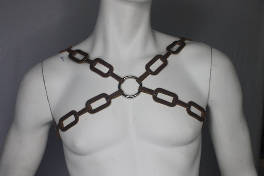 BULLDOG CHAIN HARNESS LEATHER