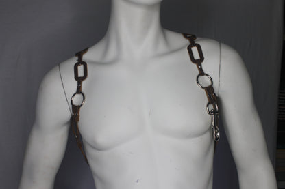 BULLDOG CHAIN HARNESS LEATHER
