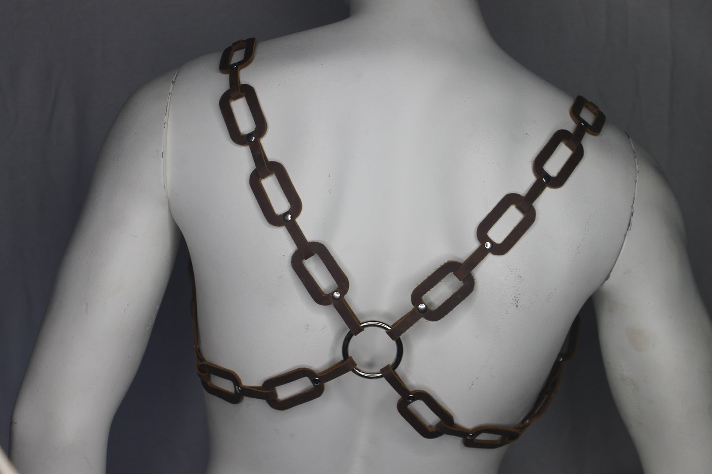 BULLDOG CHAIN HARNESS LEATHER