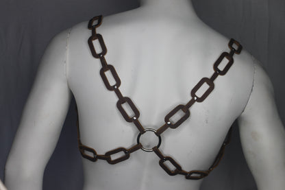 BULLDOG CHAIN HARNESS LEATHER