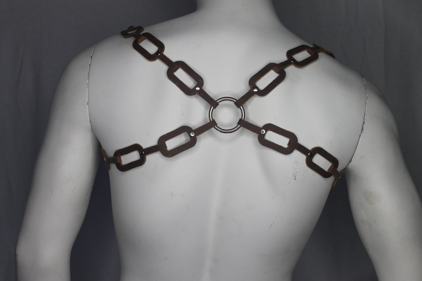 BULLDOG CHAIN HARNESS LEATHER