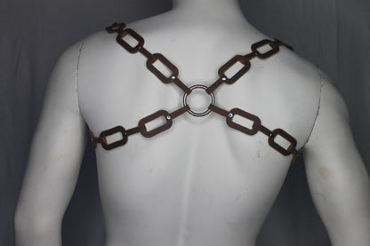 BULLDOG CHAIN HARNESS LEATHER