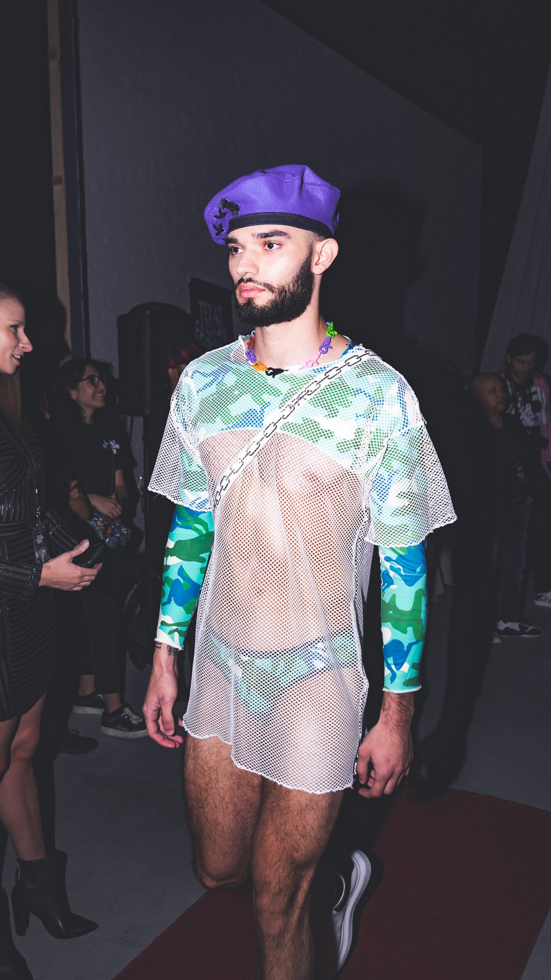 THE LIAM WHITE MESH TOP