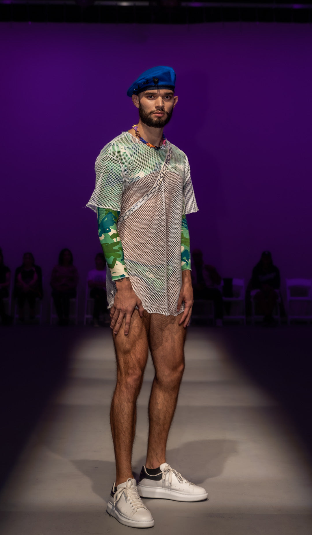 THE LIAM WHITE MESH TOP